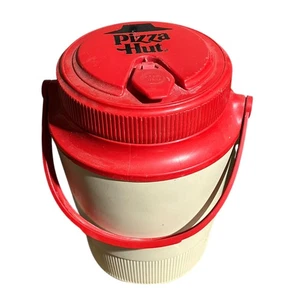 Vintage Pizza Hut Half Gallon Water Cooler Red Gott Jug Model 1502 VTG 80s 1980s - Picture 1 of 3