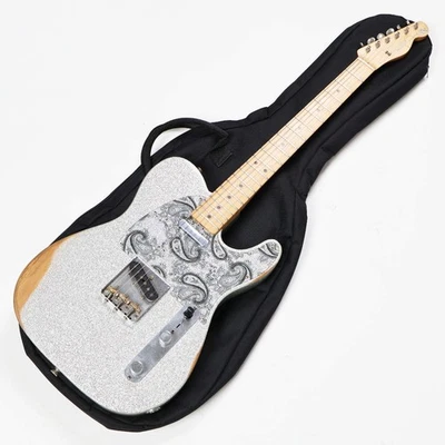 Fender Fender Brad Paisley Road Worn Telecaster MN SLV SPKL (no251013) - Imagem 1 de 4