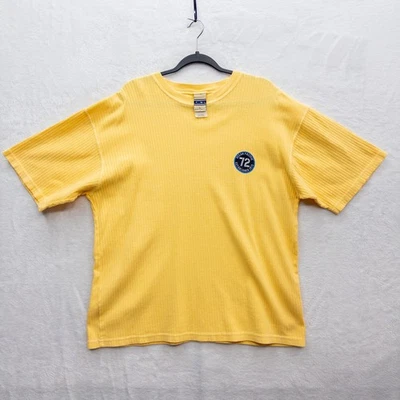 Camiseta amarilla acanalada vintage Ocean Pacific hecha en EE. UU. talla grande Foto 1 de 4