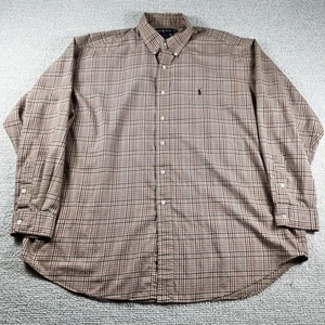 Polo Ralph Lauren Blake kariertes Button Down Hemd braun Herren Gr. XXL - Bild 1 von 8