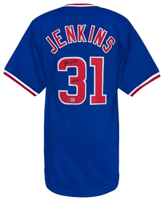 Fergie Jenkins (CUBS) Signed Blue Custom Baseball Jersey w/HOF'91- (BECKETT COA) - Image 1 of 3
