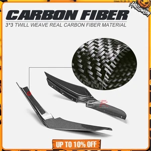 For Honda Civic Type-R FL5 EPA Design Carbon Fiber Front Bumper Canard Pair - Picture 1 of 13