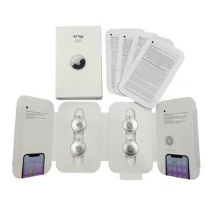 Véritable Apple AirTag Pack de 4 A2187 MX542LL/A blanc #OB6641 (AD) - Photo 1 sur 8
