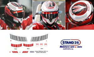 259 Decals casque casco helmet Raikkonen barcodes 2007 for Centauria Spark 1:5 - Foto 1 di 1
