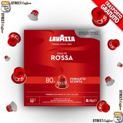 30 90 150 240 480 720 Capsule Lavazza Nespresso Alluminio Qualità Rossa
