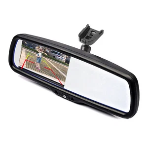 4.3" Car Rear View Mirror Monitor No1 Bracket For Toyota Honda Ford Jeep Nissan - Picture 1 of 14