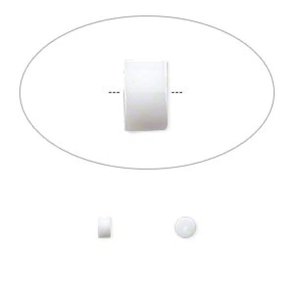 Earnut, 100 Caucho Blanco 3x3mm Alambre Manga de Seguridad Pendiente Respaldos Foto 1 de 1