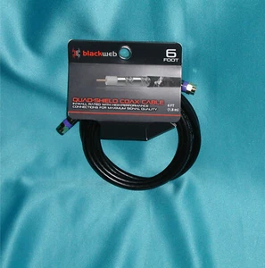 QUAD SHIELD 6ft Coax RG-6 Cable In-Wall Rated ~283724 “Factory New Great Find”! - Picture 1 of 2