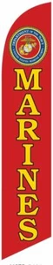 US Marines Feather Banner Swooper Flag, Replacement Flag Only - Picture 1 of 2