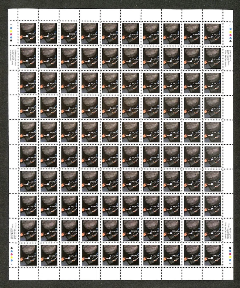 Canada - Scott 1674 - Full Plate Sheet of 100 Stamps Ashton-Potter - 1999 - Image 1 of 1