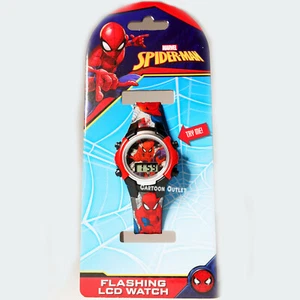 Spiderman Flash Light Watch Digital Marvel Superheroes Wristwatch New Boys - Picture 1 of 6