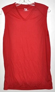 Badger Sport Dry Fit Moisture Wicking Red Sleeveless Shirt Ladies Sz Large NWOT - Picture 1 of 3