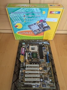 Carte mère Pentium III Asus TUSL2-C socket 370 compatible Tualatin avec emballage d'origine - Photo 1/8