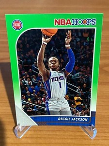 2019-20 NBA Hoops Neon Green REGGIE JACKSON # 57 Detroit Pistons