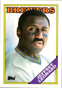 1988 Topps Traded Jeffrey Leonard Milwaukee Brewers #61T - Picture 1 of 2