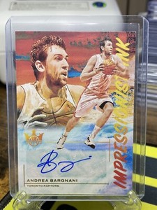 Andrea Bargnani 2021-22 Panini Court Kings Impressionist Ink SP Auto #’d 66/75