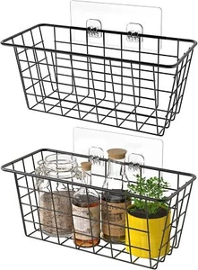 MaraFansie Hanging Kitchen Baskets Wire Storage Basket Over the Cabinet Door No - Picture 1 of 1