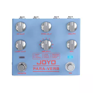 JOYO Reverb Guitar Pedal Digital Stereo 9 Reverb Effects for Electric Guitar - Picture 1 of 9