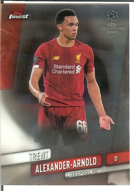 2019-20 Topps Finest UEFA Trent Alexander-Arnold  Liverpool FC Card #63 - Image 1 of 1