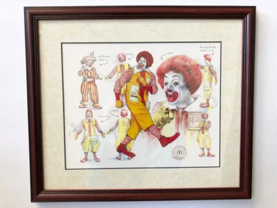 Tariff-free -  Ronald McDonald Celebrating 30 Years - Framed Ltd Edition Print - Image 1 of 4