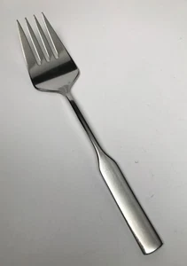 ONEIDA DELUXE "MODERN ANTIQUE" Stainless MEDIUM SOLID COLD MEAT FORK 8 1/4" - Picture 1 of 2
