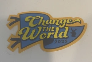 Dutch Bros Sticker Change the World 2025 May 21, 2025 Decal - Picture 1 of 2