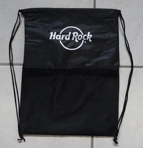 Bolsa de deporte bolsa de gimnasia Hard Rock Café negra con logotipo y cremallera NUEVO - Imagen 1 de 1