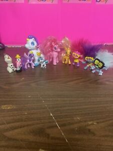 My Little Pony Toy Lot Figures Horses Olof Princess Daisy Trolls Figures 10 Toys