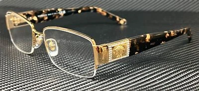 VERSACE VE1175B 1002 Gold/Havana Demo Lens Women's Eyeglasses 53 mm - Image 1 of 4