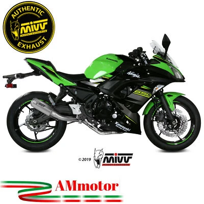 Scarico Mivv Kawasaki Ninja 650 2022 Terminale Completo Per Moto MK3 Inox - Immagine 1 di 4