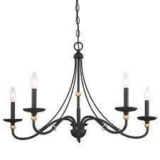 Minka Lavery Westchester County - 5 Light 34" Chandelier in Sand Coal with Skyli