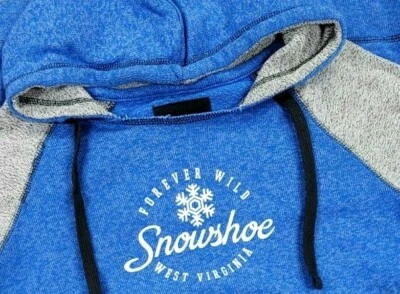 Camp David West Virginia Hoodie Adult Sz L Blue Pullover Sweatshirt Long Sleeve - Image 1 of 4