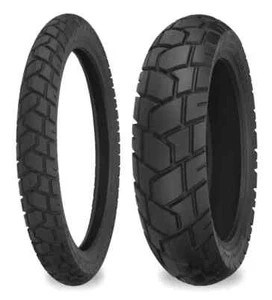 Shinko 90/90-21 & 120/80-18 705 Tires Hon XR250L,CRF250L,Kaw KLX250S, Suz DR350S - Foto 1 di 1