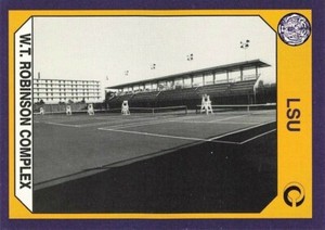 1990 Collegiate Collection LSU Tigers W T (Dub) Robinson Tennis Complex #191