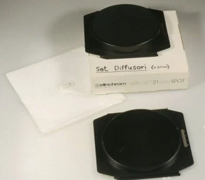 PRL) ELINCHROM DIFFUSORI GRID SET 21 cm SPOT FILTRI KIT FILTER PHOTO STUDIO   - Picture 1 of 2