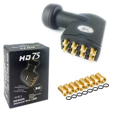 LNB Octo digital 0,1 dB 8 fach Teilnehmer HD 4K UHD HDTV Switch 57dB Verstärkung