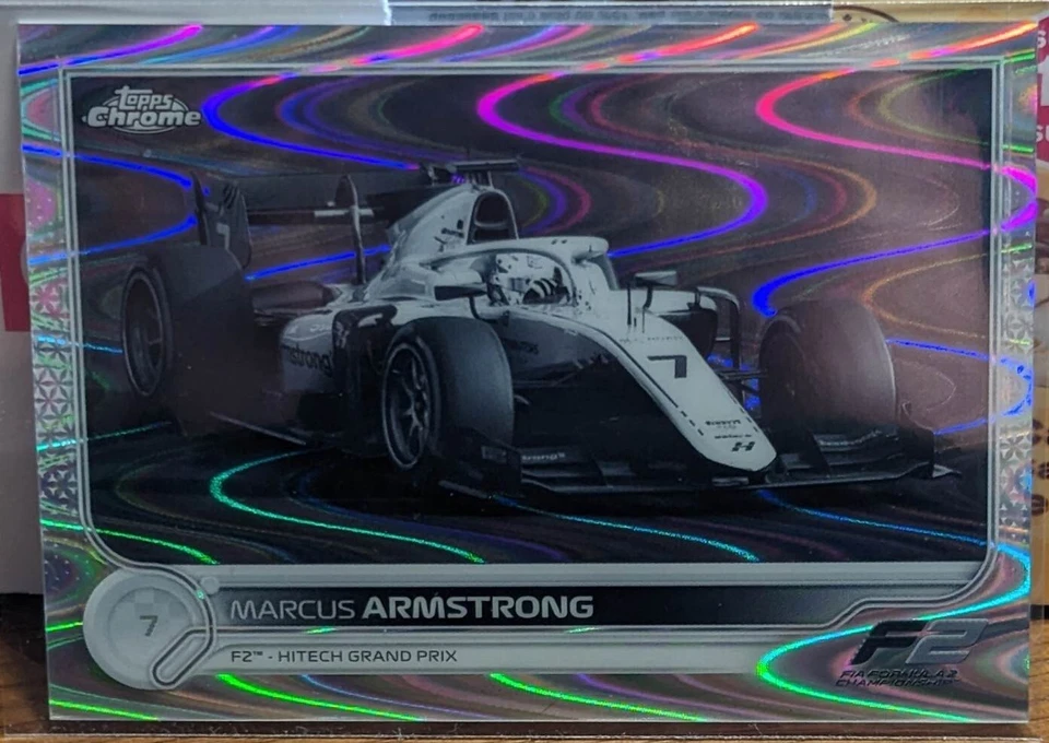 Topps Chrome 2022 Formula 1 Black & White Wave Ray Marcus Armstrong #135 - Image 1 of 2