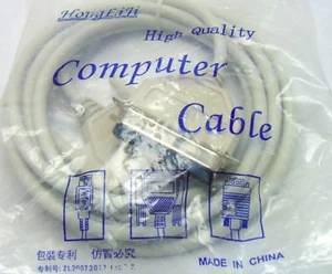 pc accessories parallel printer cable 10 feet db25 male cen36 male 18 wire Seal - Picture 1 of 1