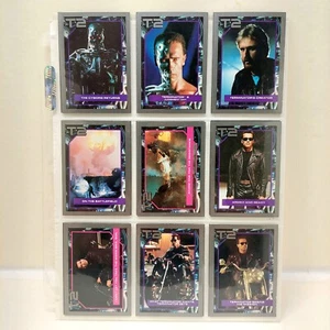 Lote de 2 tarjetas T2 TERMINATOR (97% juego COMPLETO de 136) + 10 tarjetas de merchandising (Impel 1991) - Imagen 1 de 18