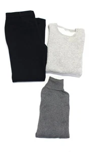 Zara Club Monaco Womens Crew Turtleneck Sweaters Pants Gray Navy 2 Small Lot 3 - Picture 1 of 3
