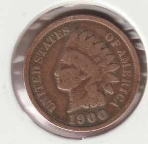 US Rare Old West 1900 Indian Head Penny Coin American Collection Shield Cent USA - Picture 1 of 2