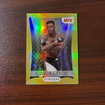 2022 Prizm UFC Gold 09/10 Aljamain Sterling 2012 Prizm Flashback SSP #11 - Image 1 of 3