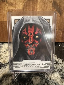2024 Topps Star Wars Masterwork Darth Maul Sketch 1/1 - Picture 1 of 2
