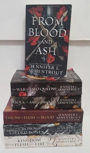Blood and Ash Series 5 Book Collection + Companion Jennifer L. Armentrout Paper - Imagen 1 de 12
