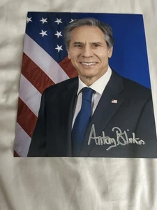 Foto AUTÓGRAFO 8x10 firmada por Secretario de Estado ANTONY BLINKEN - Imagen 1 de 1