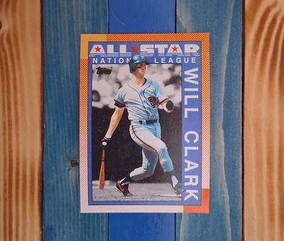 1990 Topps #397 "All-Star" Will Clark (NM+) (Giants Legend) - Image 1 of 2