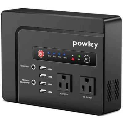 powkey 200W Portable Power Bank with AC Outlet, 146Wh Rechargeable Backup Lit... - Image 1 of 4
