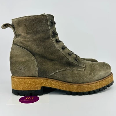 Taos Women's Main Street Smoke Rugged Leather Comfort Boots Size 39 EU/ 8-8.5 US - Image 1 of 4