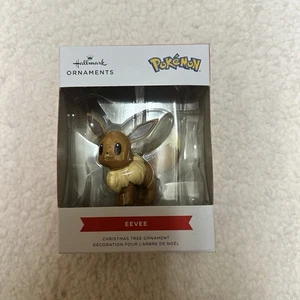 EEVEE POKEMON 2023 Hallmark Christmas Tree Ornament Little Box damage - Picture 1 of 5