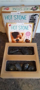 Pamper Me Hot Stone Massage Kit 8 Stones & Instruction Book Healing Stones - Picture 1 of 3